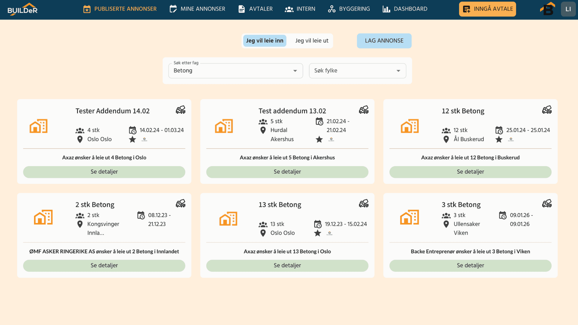 Skjermbilde av BUILDeR Core